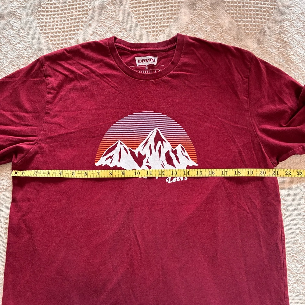 American Eagle Plaid Flannel Shirt & Graphic Tee Combo Set Grunge Burgundy Sz XL - Picture 5 of 11